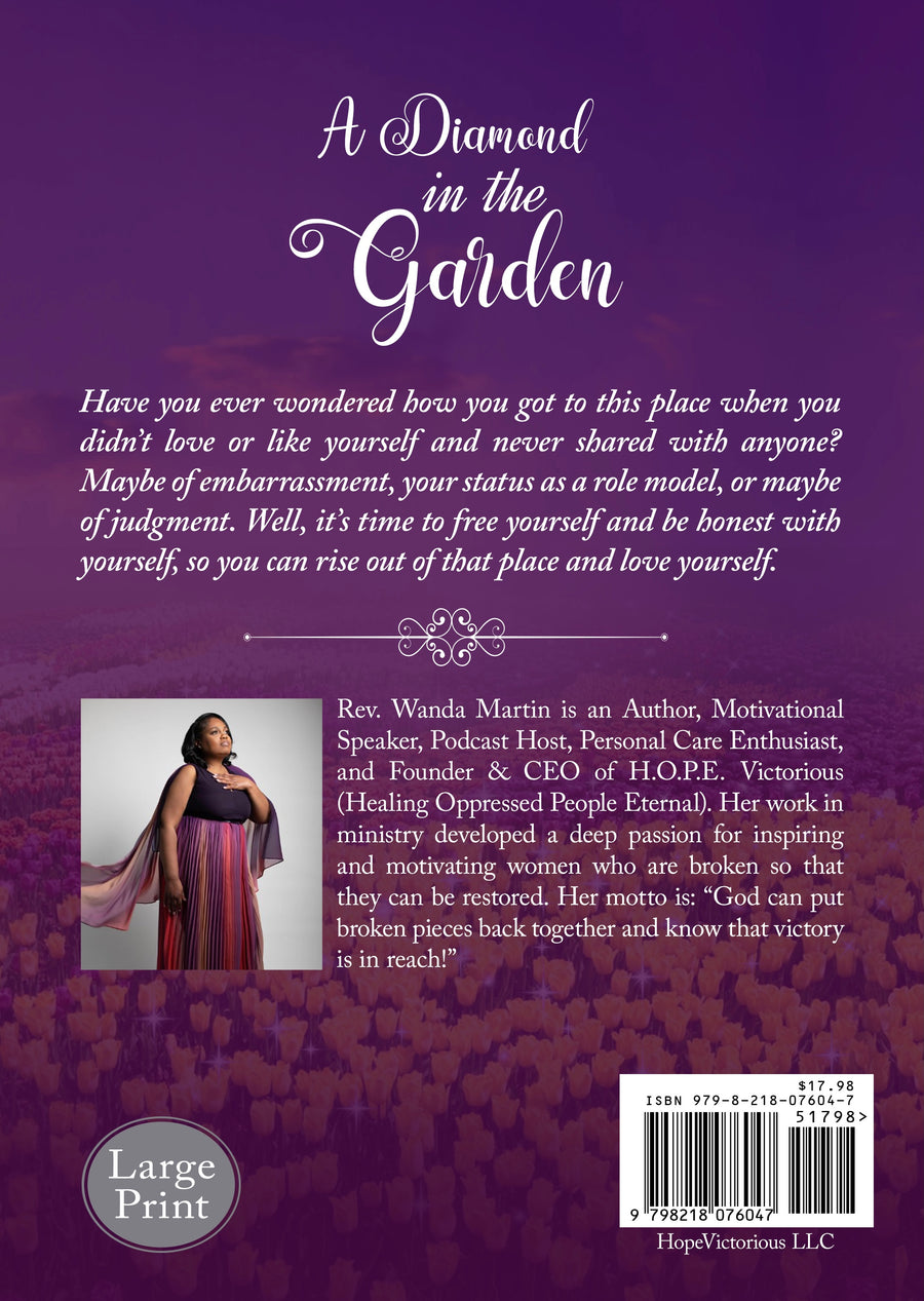 A Diamond In The Garden - LARGE PRINT PAPERBACK